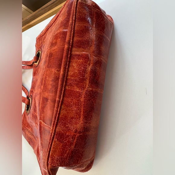 Leather burnt orange bag - Picture 2 of 3